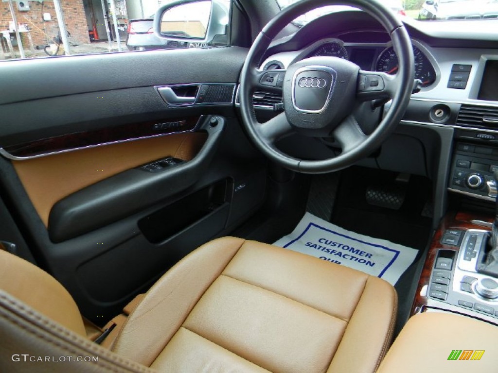 2008 A6 3.2 quattro Sedan - Quartz Grey Metallic / Amaretto photo #12