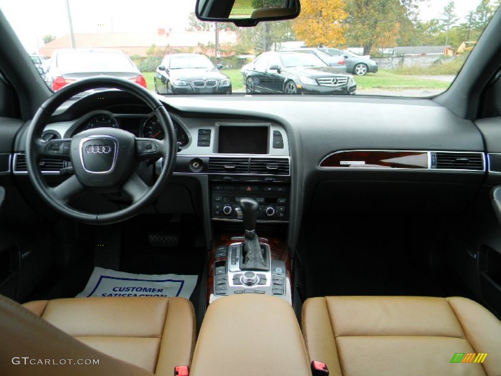 2008 A6 3.2 quattro Sedan - Quartz Grey Metallic / Amaretto photo #13