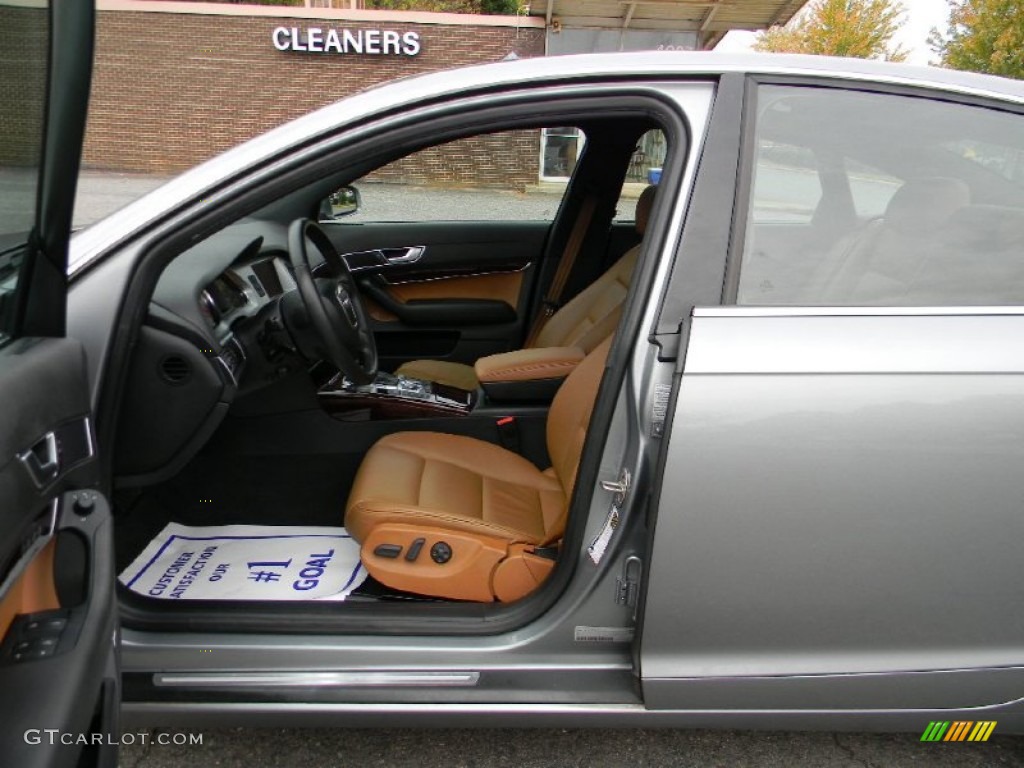 2008 A6 3.2 quattro Sedan - Quartz Grey Metallic / Amaretto photo #18