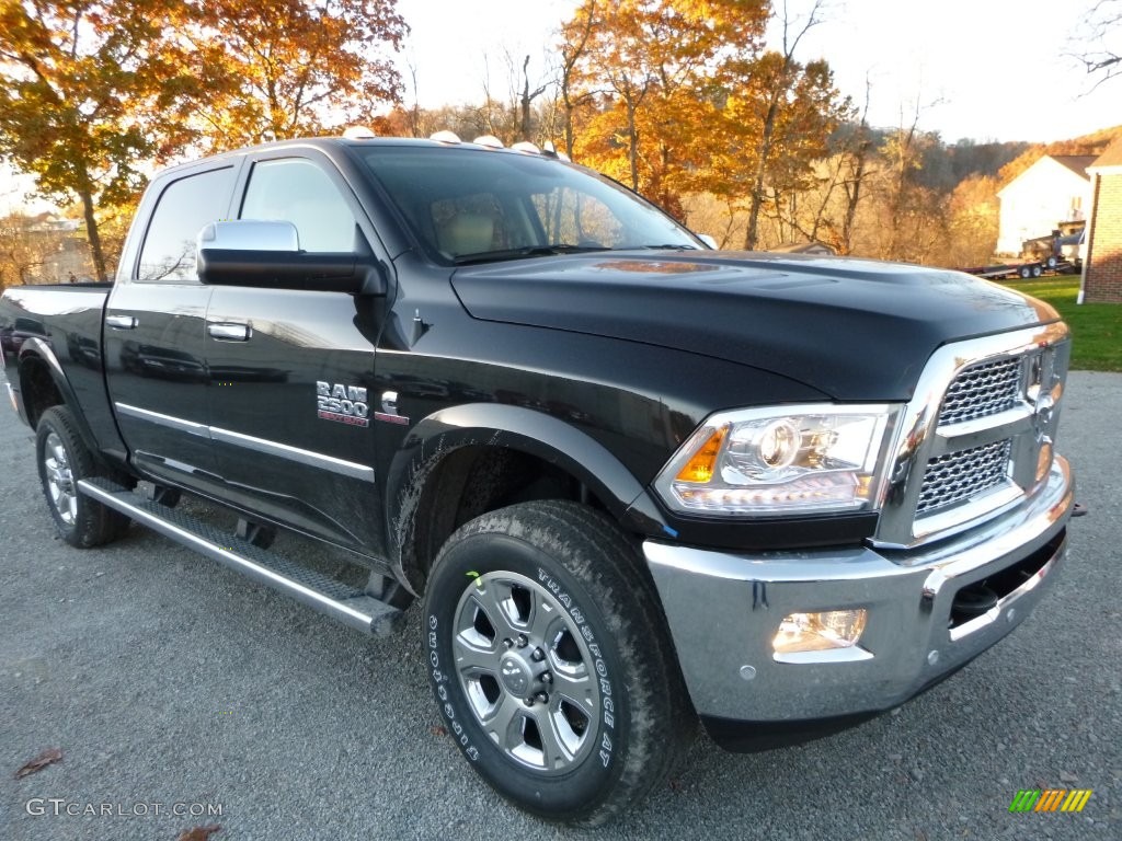 Brilliant Black Crystal Pearl 2016 Ram 2500 Laramie Crew Cab 4x4 Exterior Photo #108404154