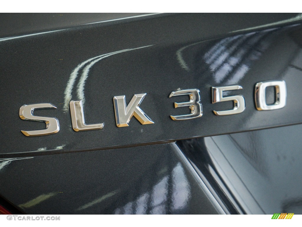 2013 SLK 350 Roadster - Steel Grey Metallic / Black photo #7