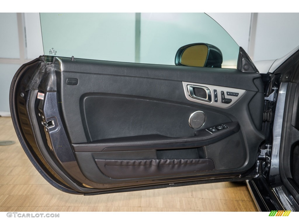 2013 Mercedes-Benz SLK 350 Roadster Black Door Panel Photo #108404955