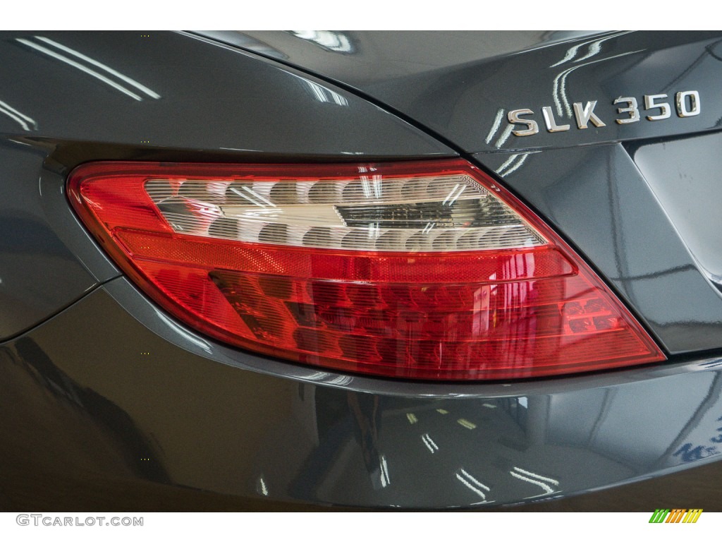 2013 SLK 350 Roadster - Steel Grey Metallic / Black photo #28