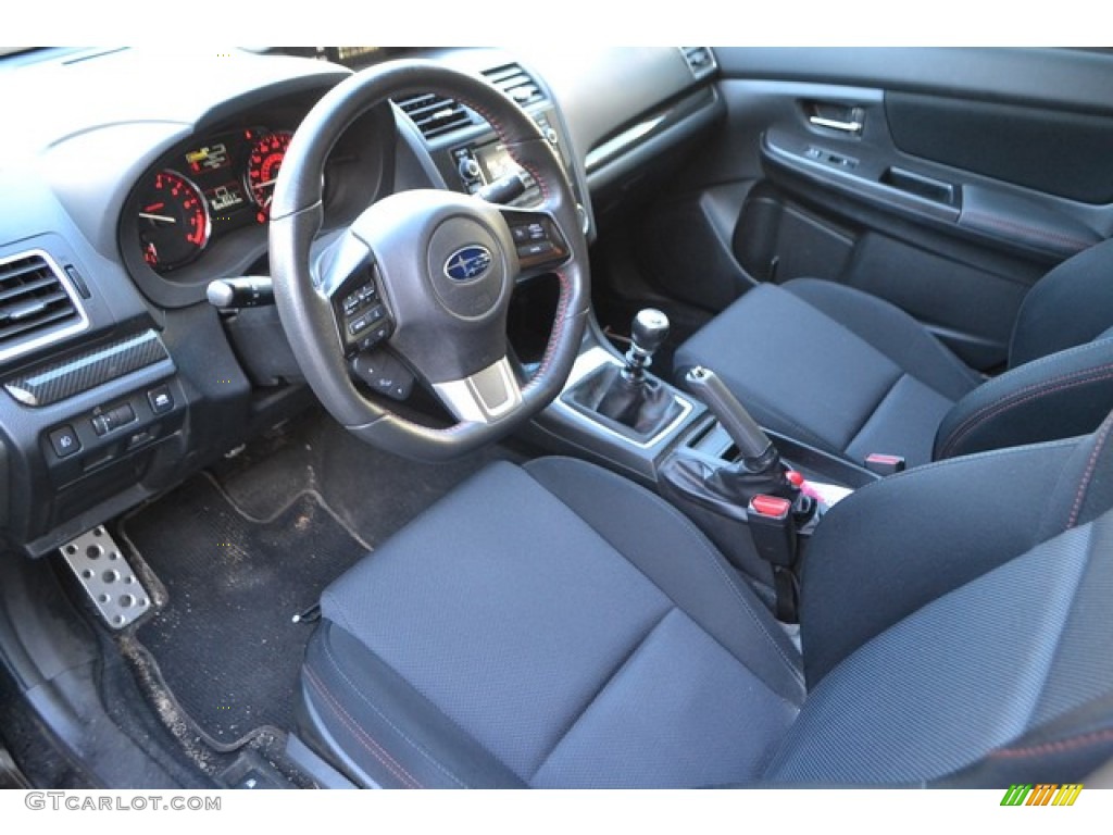 Carbon Black Interior 2015 Subaru WRX Standard WRX Model Photo #108406116