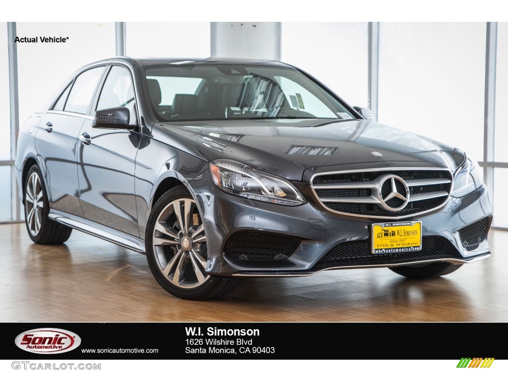 2016 E 350 Sedan - Steel Grey Metallic / Black photo #1