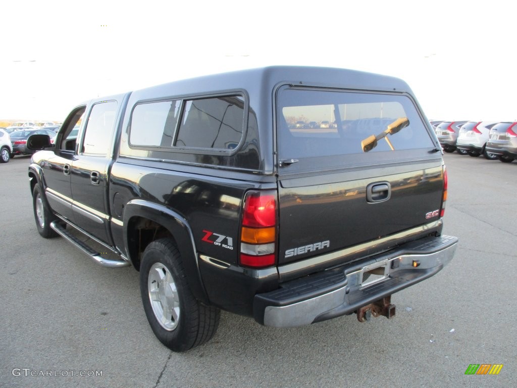 2005 Sierra 1500 SLT Crew Cab 4x4 - Onyx Black / Dark Pewter photo #17