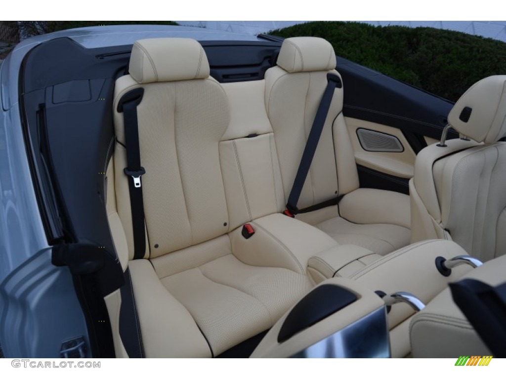 BMW Individual Champagne Full Merino Leather Interior 2015 BMW 6 Series 650i xDrive Convertible Photo #108410415