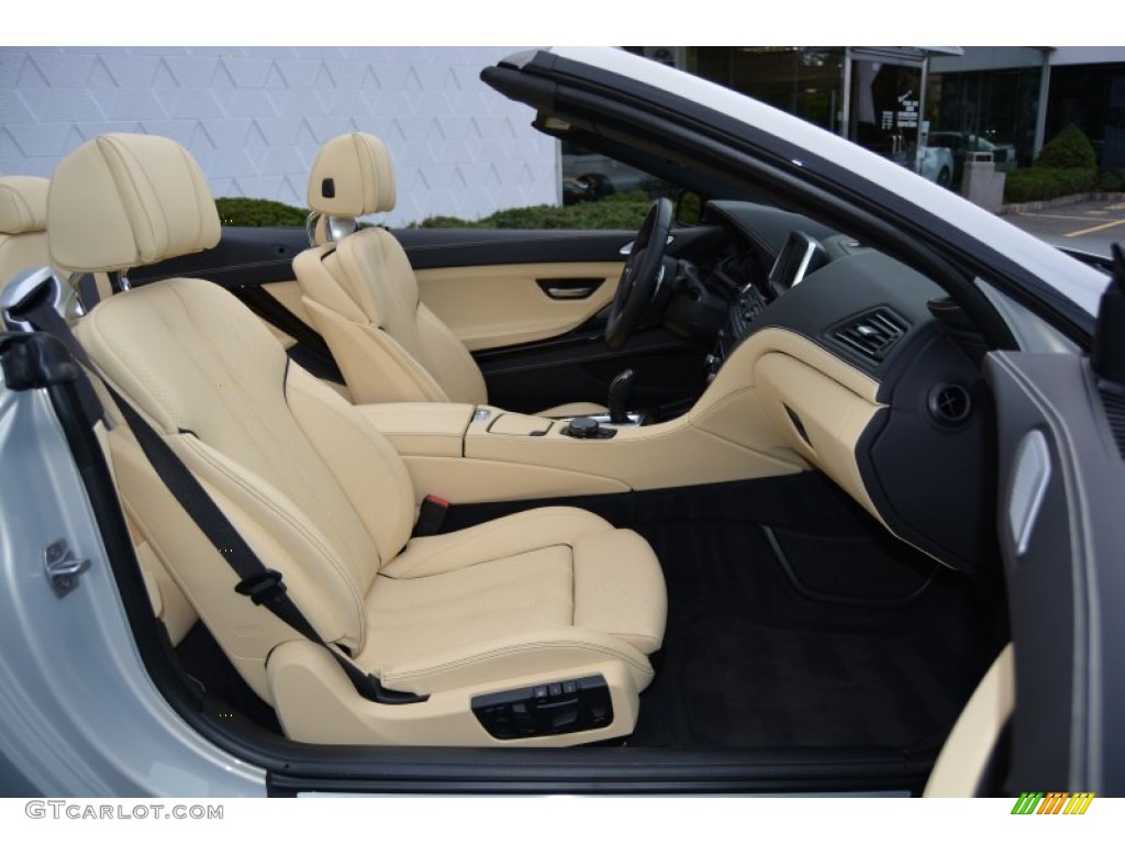 BMW Individual Champagne Full Merino Leather Interior 2015 BMW 6 Series 650i xDrive Convertible Photo #108410466
