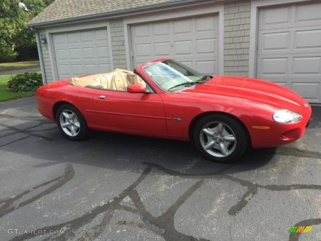 1999 XK XK8 Convertible - Carnival Red Metallic / Cashmere photo #1
