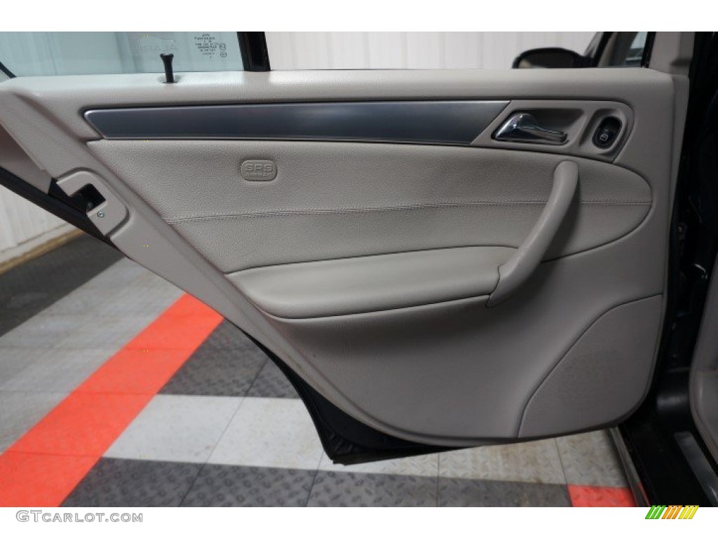 2005 Mercedes-Benz C 230 Kompressor Sedan Black Door Panel Photo #108414095