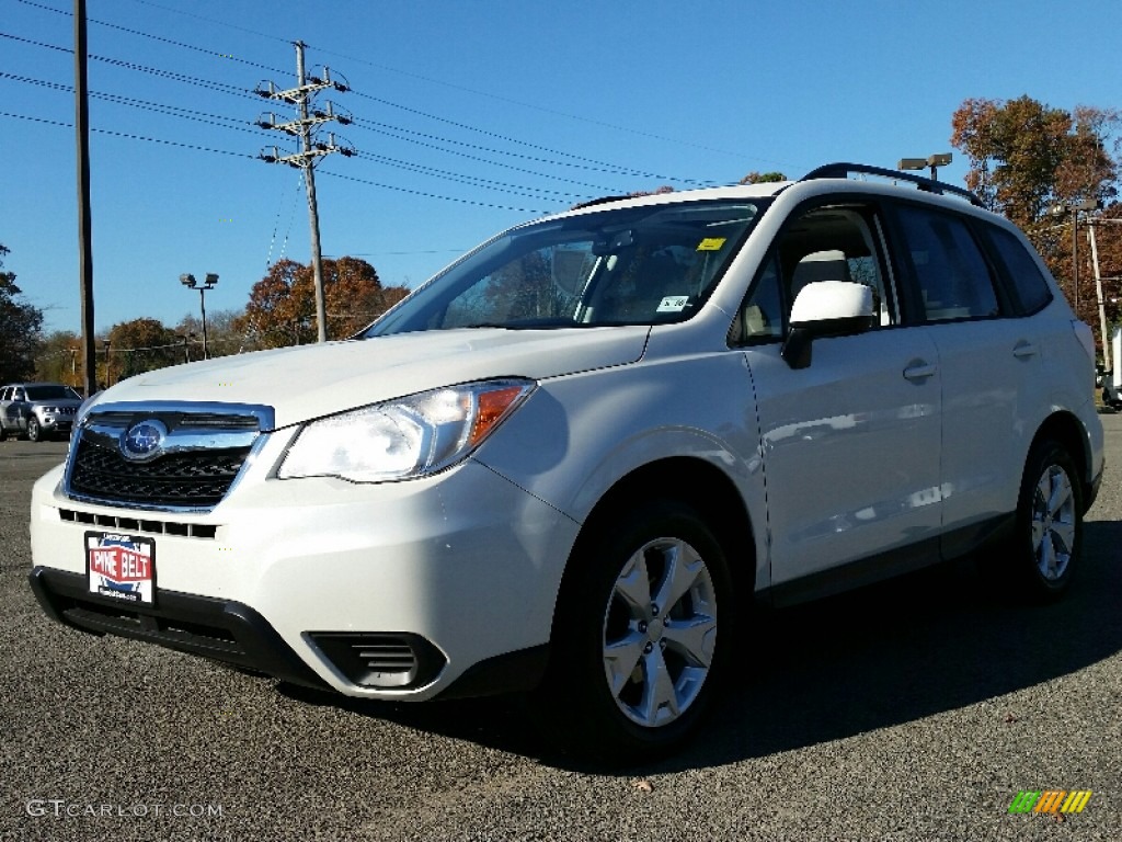 Satin White Pearl Subaru Forester