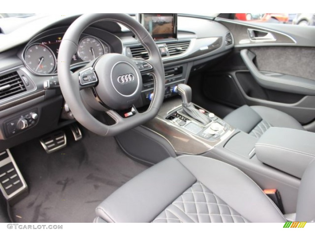 Black Interior 2016 Audi S6 4.0 TFSI Prestige quattro Photo #108415512