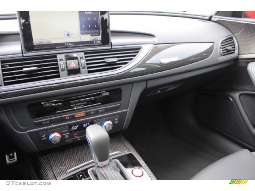 2016 Audi S6 4.0 TFSI Prestige quattro Black Dashboard Photo #108415560