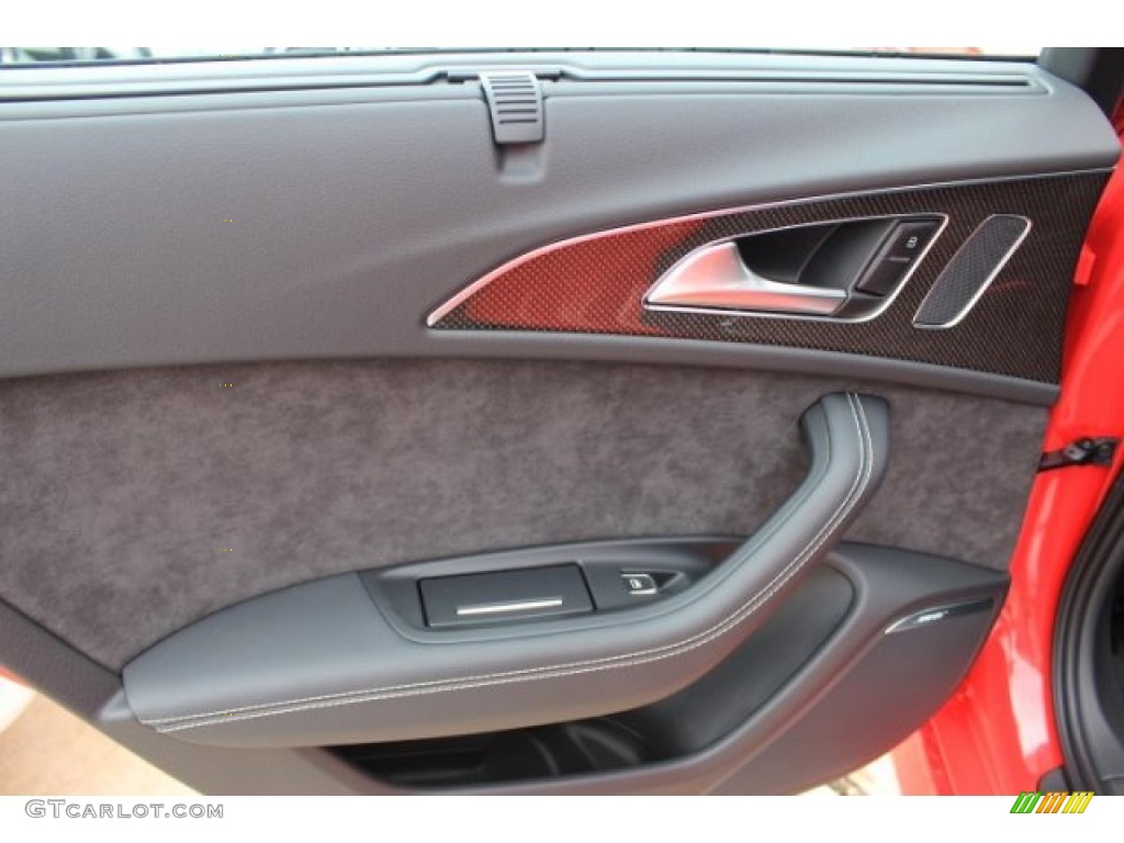2016 Audi S6 4.0 TFSI Prestige quattro Black Door Panel Photo #108416018
