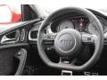 2016 Audi S6 Black Interior Steering Wheel Photo