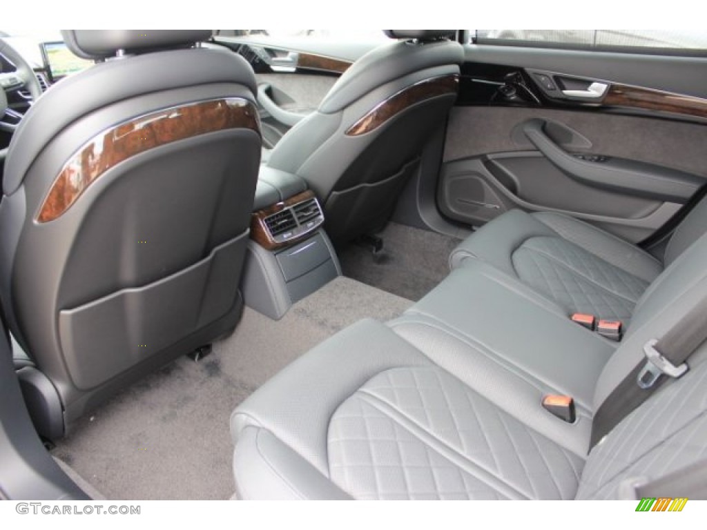 Black Interior 2016 Audi A8 L 4.0T quattro Photo #108417123