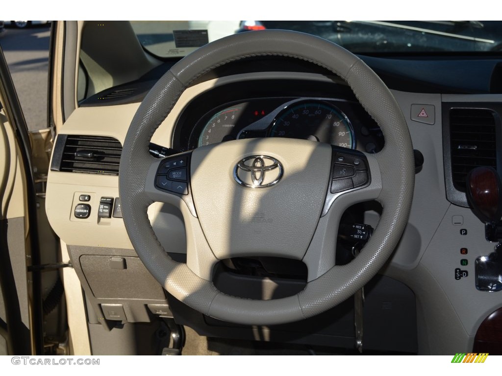 2011 Sienna XLE AWD - Sandy Beach Metallic / Bisque photo #17