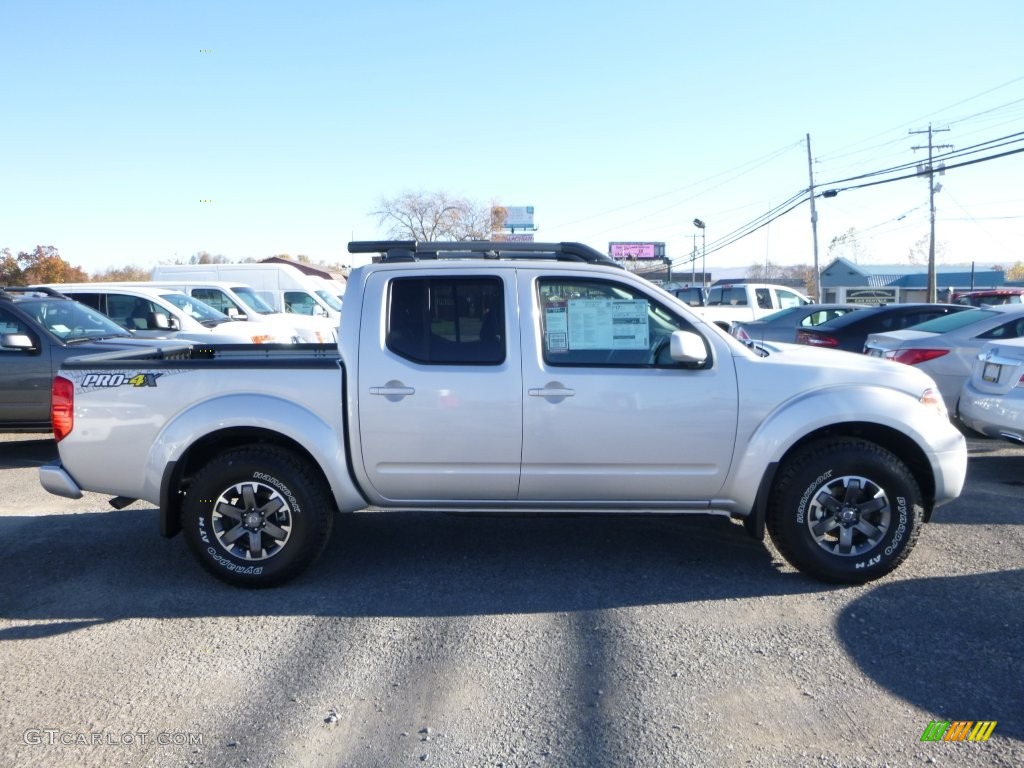 Brilliant Silver 2016 Nissan Frontier Pro-4X Crew Cab 4x4 Exterior Photo #108418555