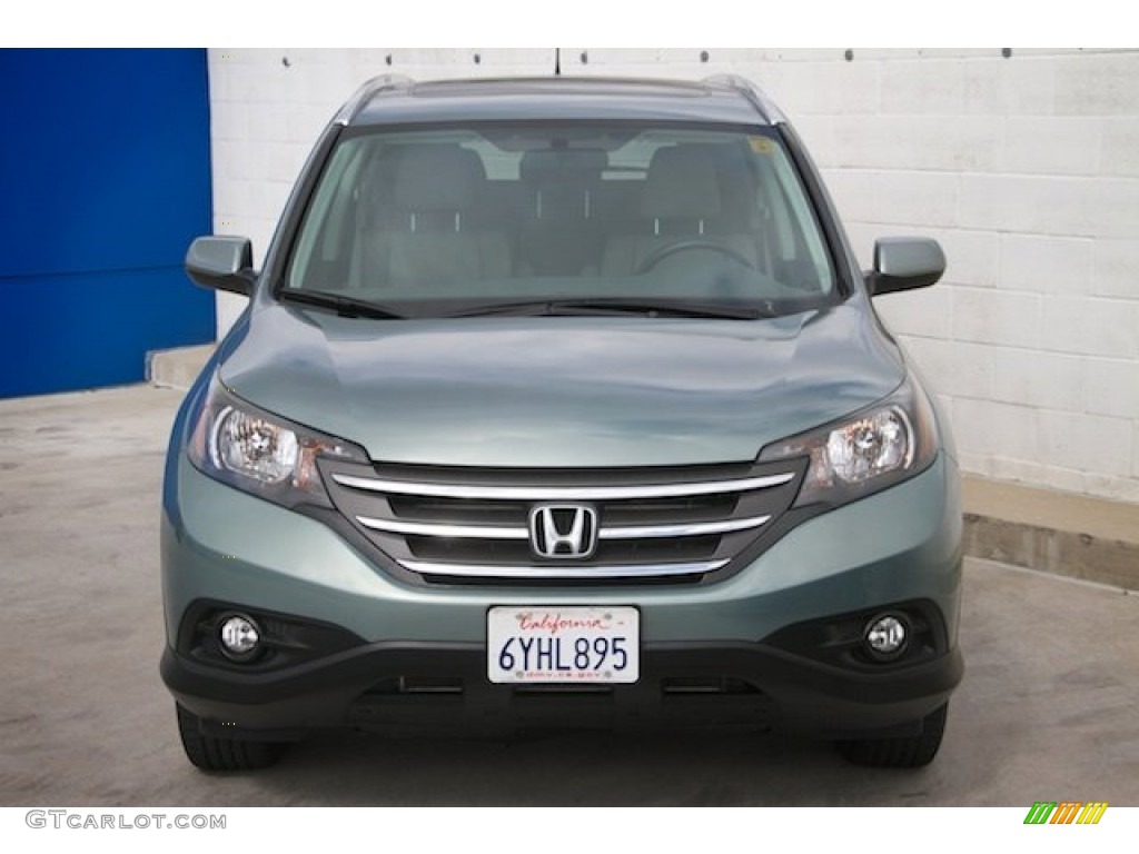 2012 CR-V EX-L - Opal Sage Metallic / Beige photo #7