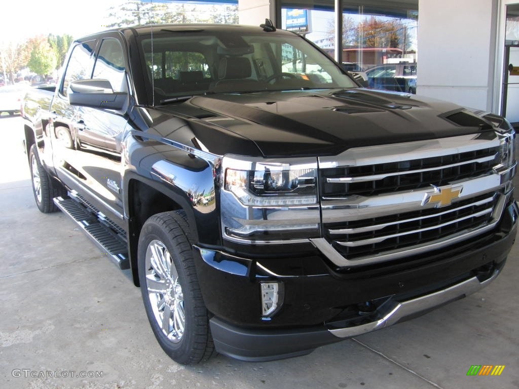 2016 Silverado 1500 High Country Crew Cab 4x4 - Black / High Country Saddle photo #1