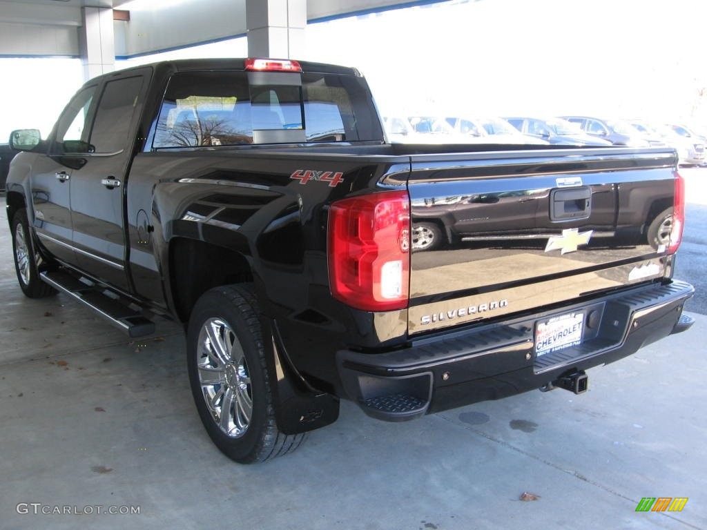 2016 Silverado 1500 High Country Crew Cab 4x4 - Black / High Country Saddle photo #3