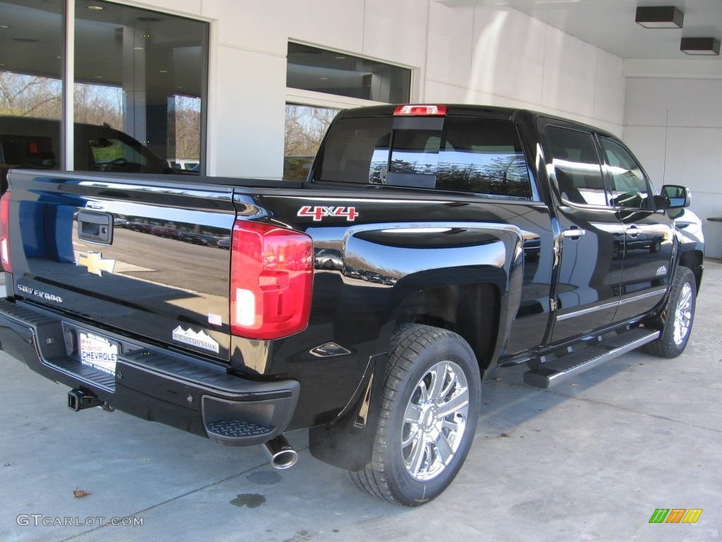 2016 Silverado 1500 High Country Crew Cab 4x4 - Black / High Country Saddle photo #17