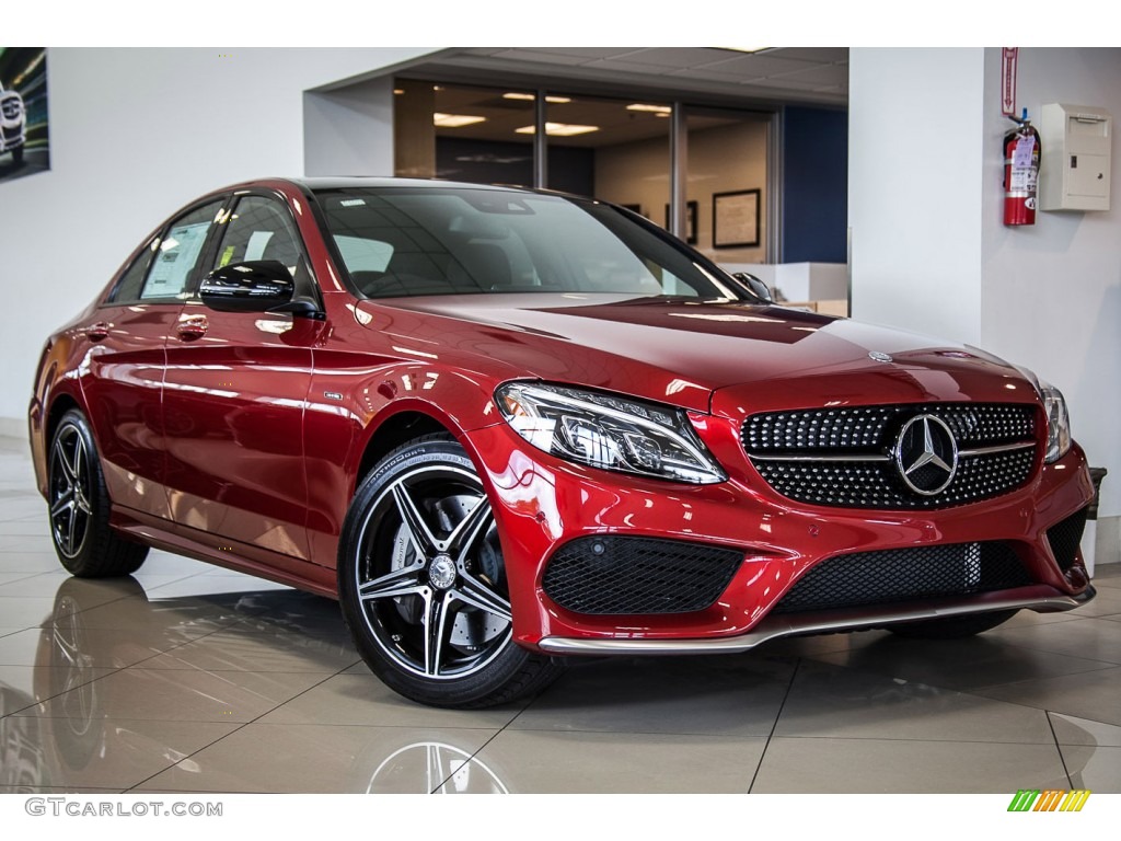 designo Cardinal Red Metallic 2016 Mercedes-Benz C 450 AMG Sedan Exterior Photo #108421347