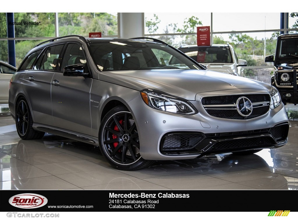 2016 E 63 AMG 4Matic S Wagon - designo Magno Alanite Grey / Black photo #1