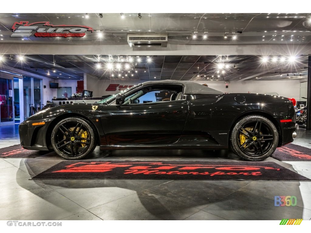 2007 F430 Spider F1 - Nuovo Nero Daytona (Black Metallic) / Nero photo #3