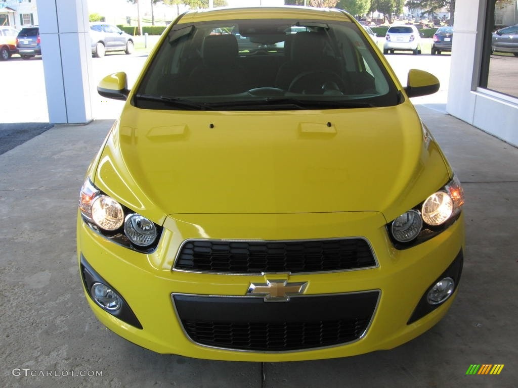 2016 Sonic LT Hatchback - Bright Yellow / Jet Black/Dark Titanium photo #20