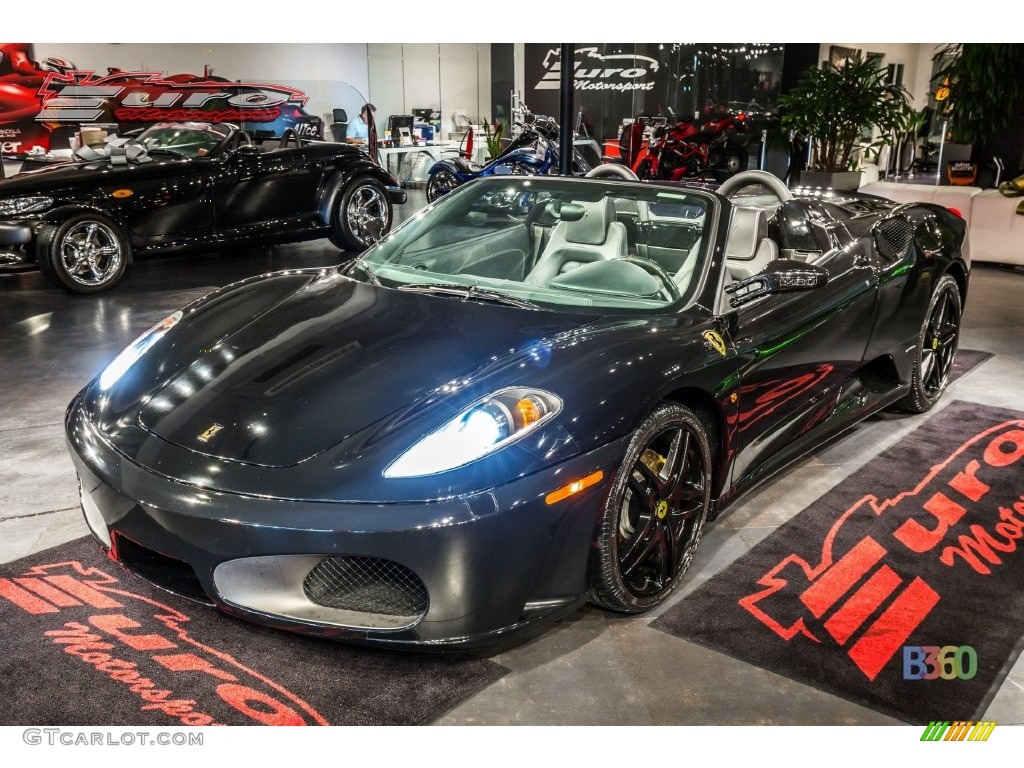 2007 F430 Spider F1 - Nuovo Nero Daytona (Black Metallic) / Nero photo #16