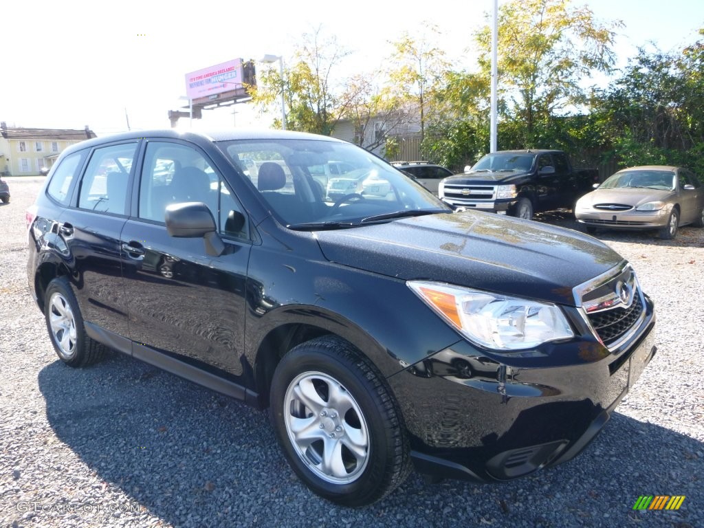 2016 Forester 2.5i - Crystal Black Silica / Gray photo #1