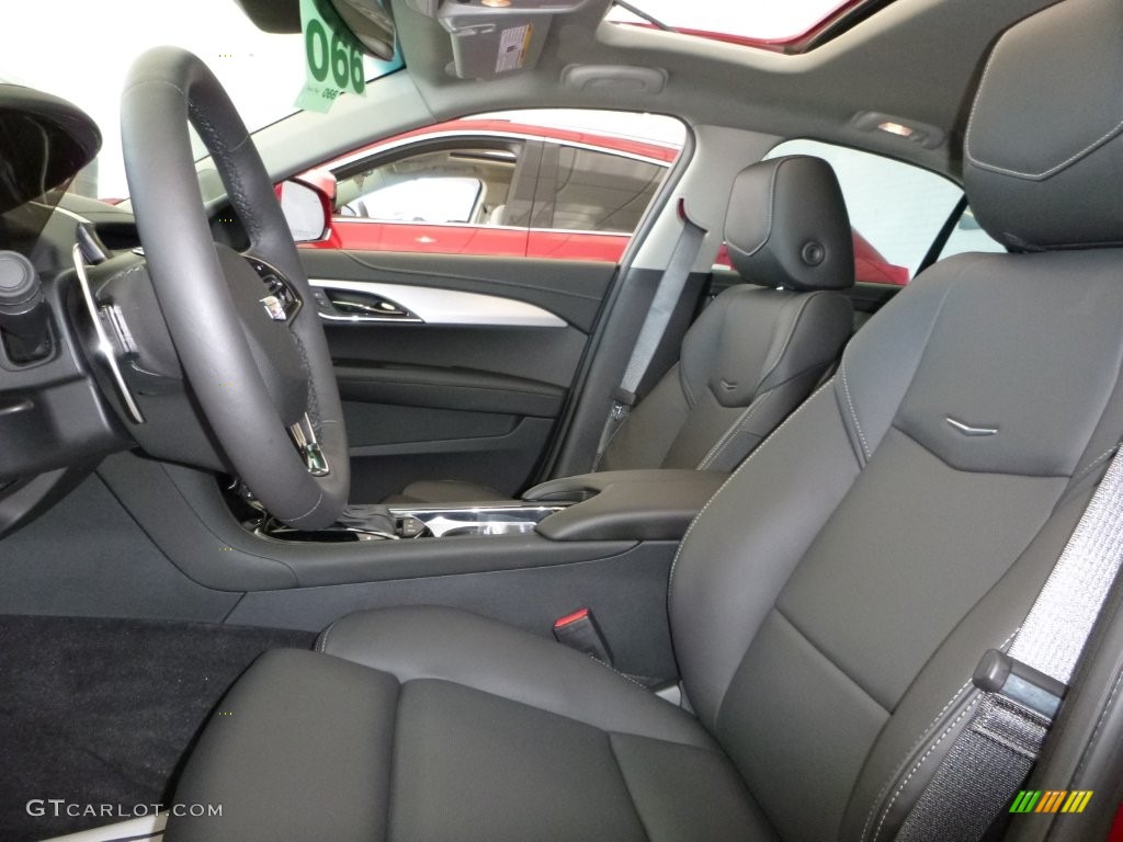 Jet Black Interior 2016 Cadillac ATS 2.0T Performance AWD Sedan Photo #108427080