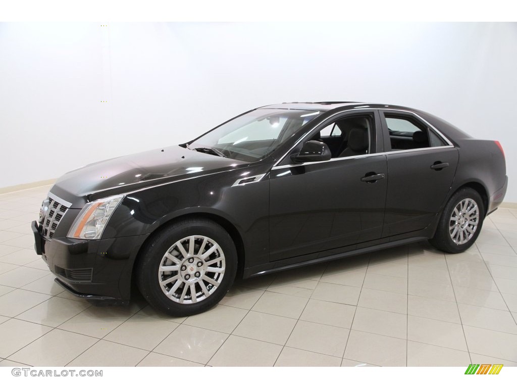 2012 CTS 4 3.0 AWD Sedan - Black Diamond Tricoat / Ebony/Ebony photo #3
