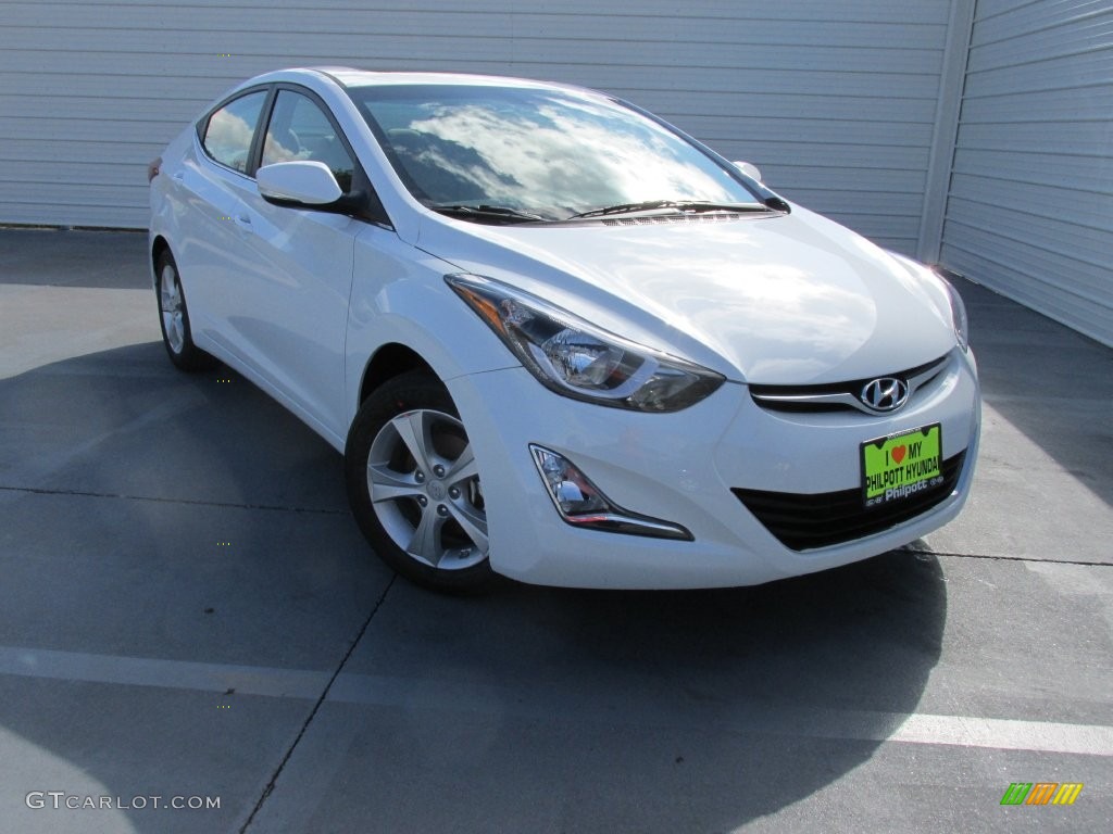 2016 Elantra Value Edition - White / Beige photo #2