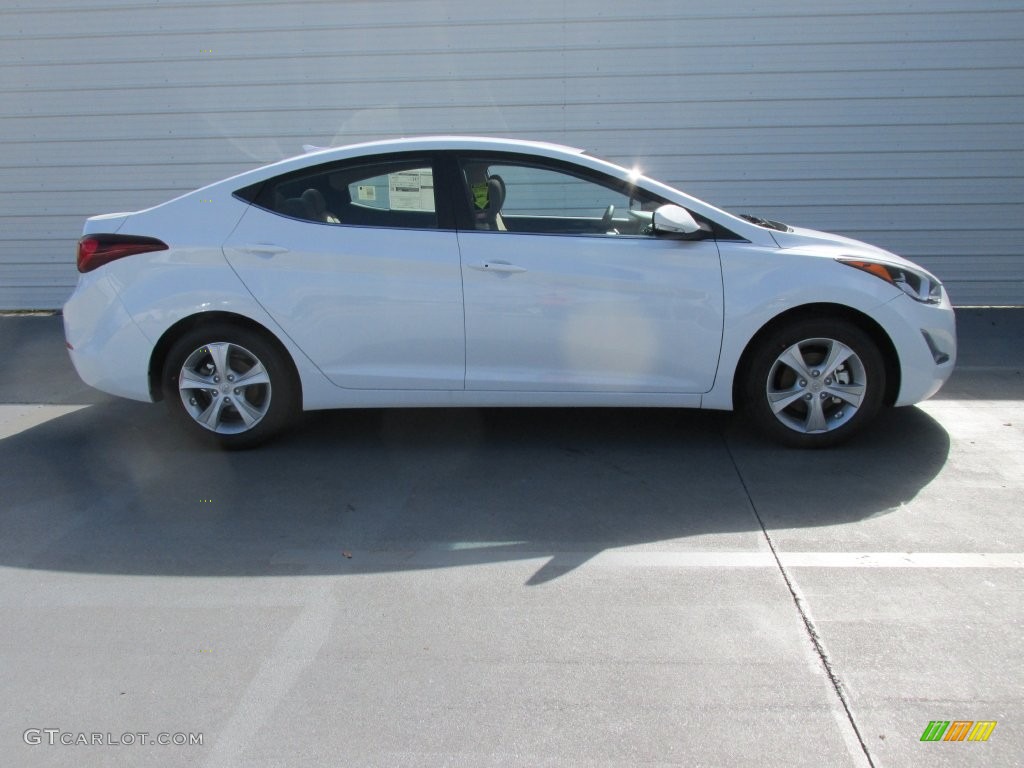 2016 Elantra Value Edition - White / Beige photo #3