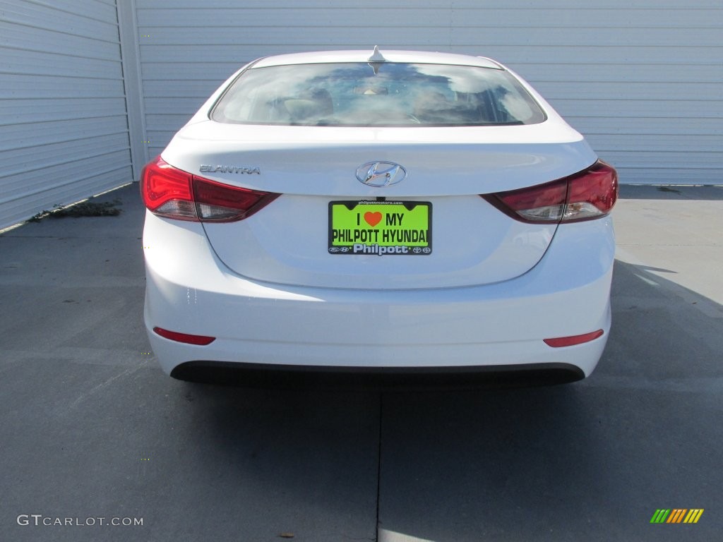 2016 Elantra Value Edition - White / Beige photo #5