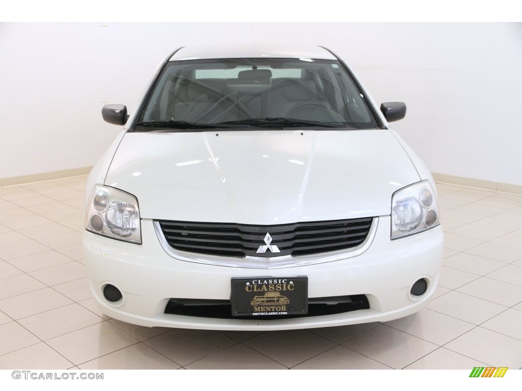 2007 Galant ES - Dover White Pearl / Gray photo #2