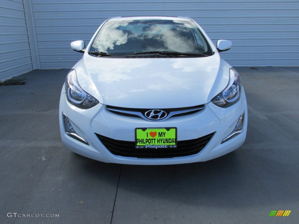 2016 Elantra Value Edition - White / Beige photo #8