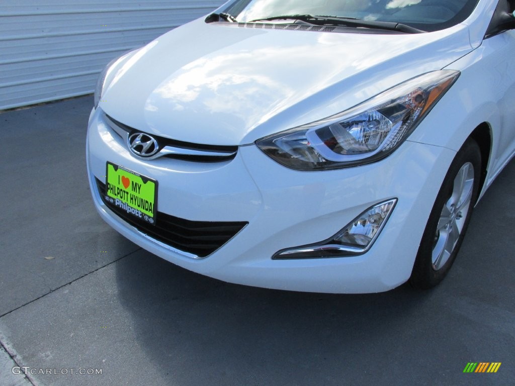 2016 Elantra Value Edition - White / Beige photo #10