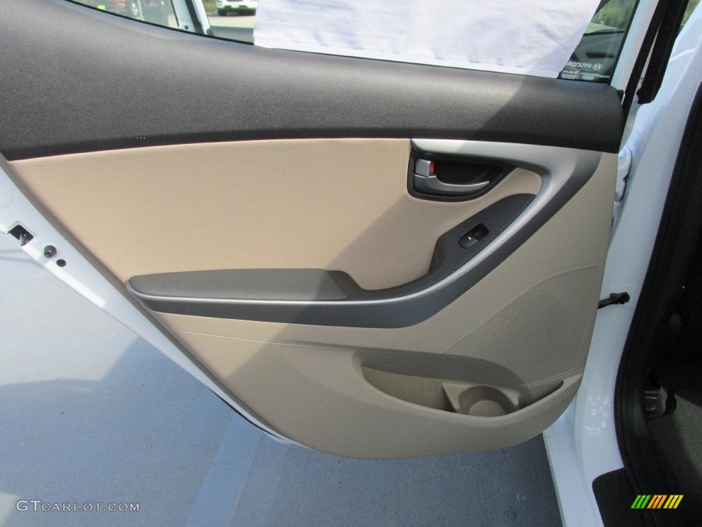 2016 Elantra Value Edition - White / Beige photo #17