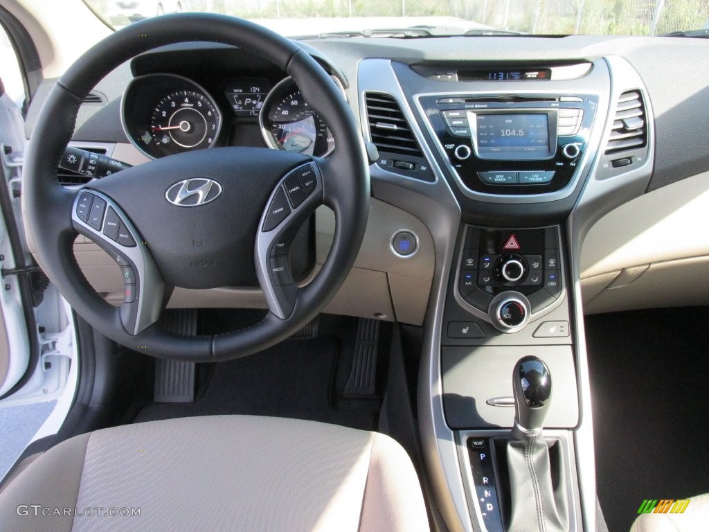 2016 Elantra Value Edition - White / Beige photo #24