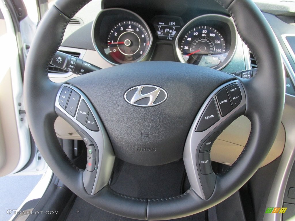 2016 Elantra Value Edition - White / Beige photo #30
