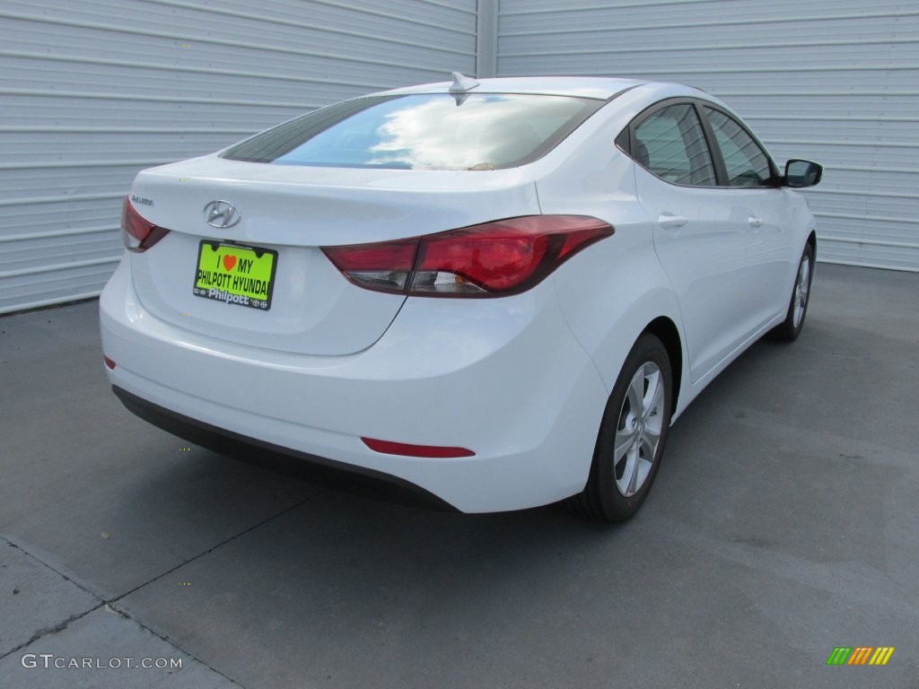 2016 Elantra Value Edition - White / Black photo #4