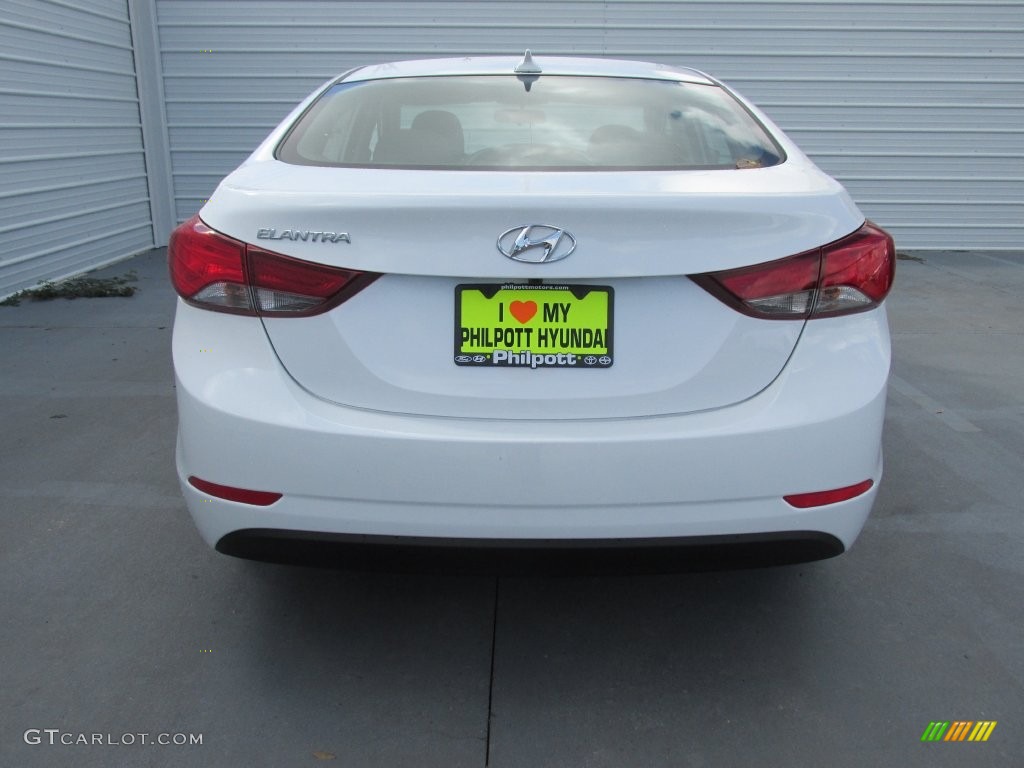 2016 Elantra Value Edition - White / Black photo #5
