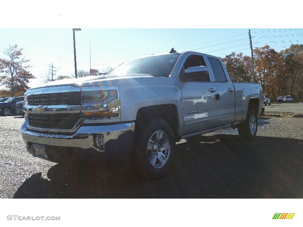 2016 Silverado 1500 LT Double Cab 4x4 - Silver Ice Metallic / Jet Black photo #1