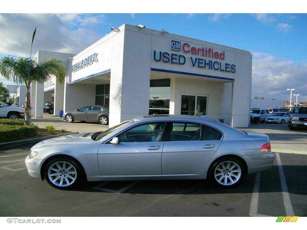 2006 7 Series 750i Sedan - Titanium Silver Metallic / Black/Black photo #2