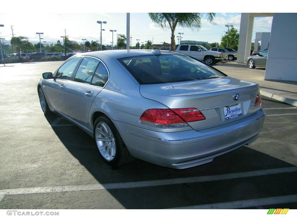 2006 7 Series 750i Sedan - Titanium Silver Metallic / Black/Black photo #3