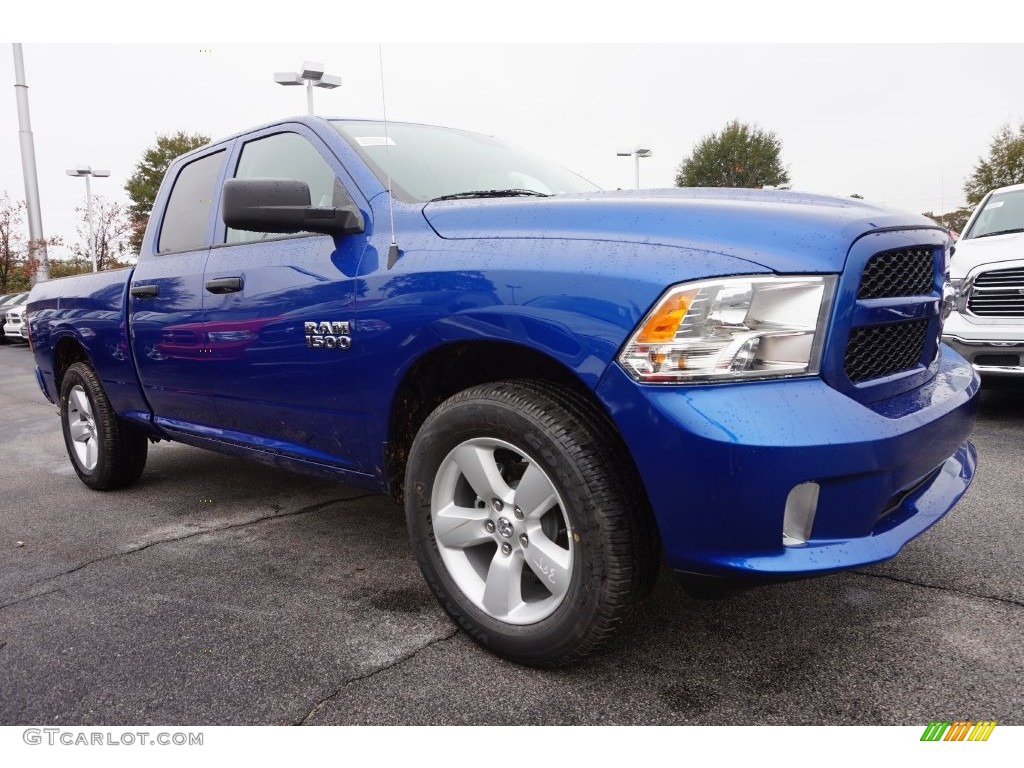 Blue Streak Pearl 2016 Ram 1500 Express Quad Cab Exterior Photo #108437134