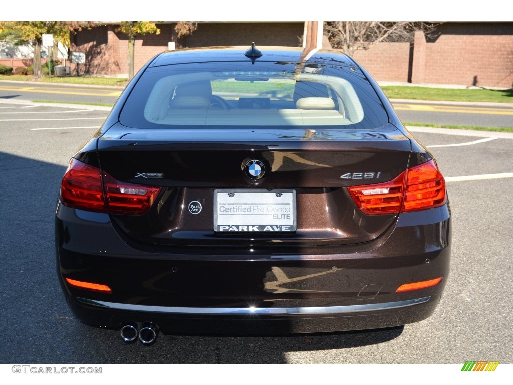 2015 4 Series 428i xDrive Gran Coupe - Sparkling Brown Metallic / Venetian Beige photo #4